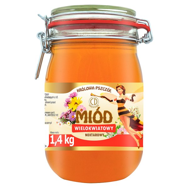 Królowa Pszczół Miód wielokwiatowy nektarowy 1,4 kg