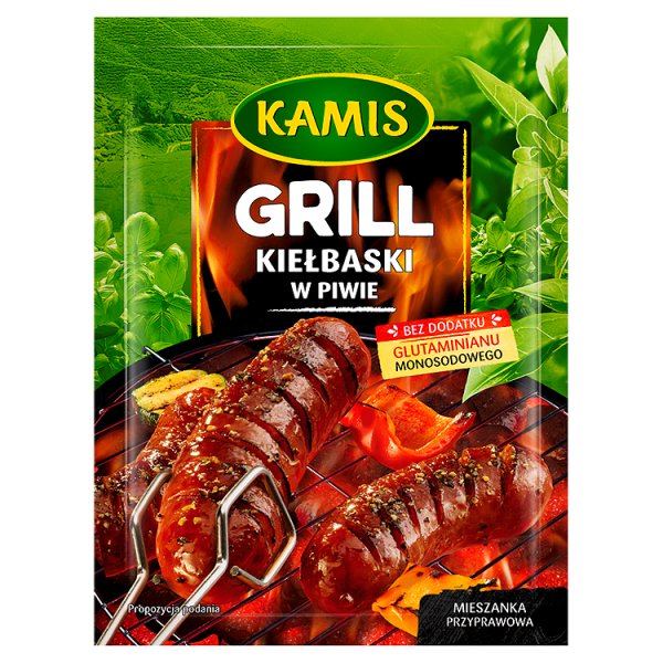 Kamis Grill Kiełbaski w piwie Mieszanka przyprawowa 20 g