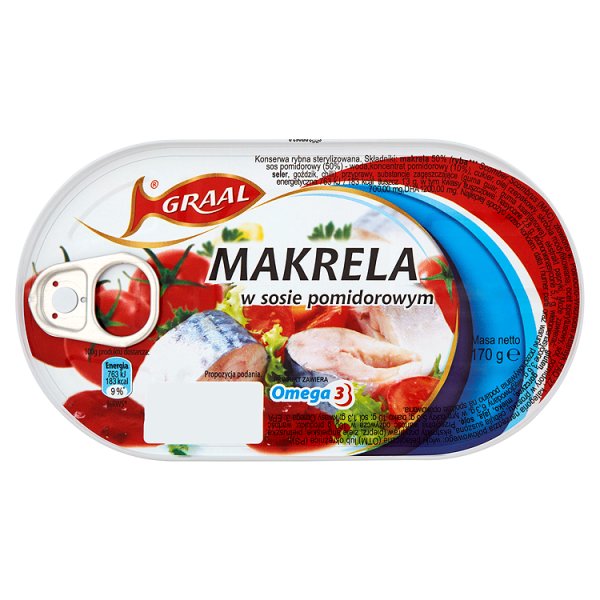 GRAAL Makrela w sosie pomidorowym 170 g