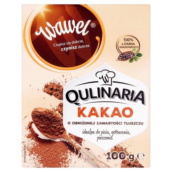 Wawel Qulinaria Kakao o obniżonej zawartości tłuszczu 100 g