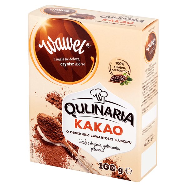 Wawel Qulinaria Kakao o obniżonej zawartości tłuszczu 100 g