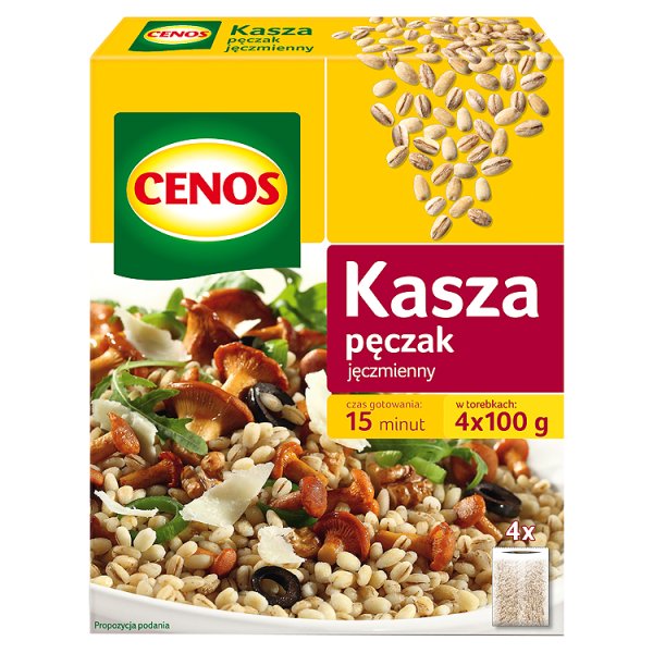 Cenos Kasza pęczak jęczmienny 400 g (4 torebki)