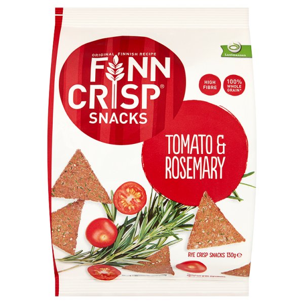 Finn Crisp Pieczywo żytnie chrupkie z pomidorem i rozmarynem 130 g