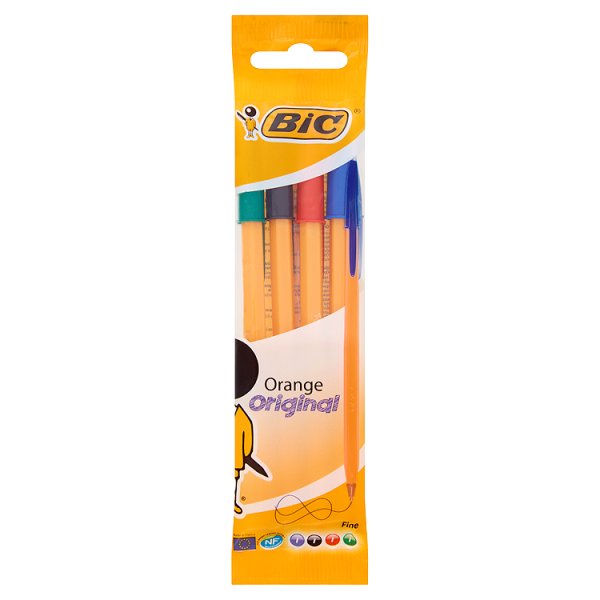 BiC Orange Original Fine Długopis miks kolorów 4 sztuki