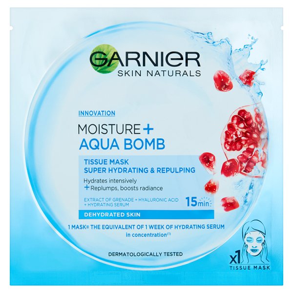 Garnier Skin Naturals Mousture + Aqua Bomb Maska kompres 32 g