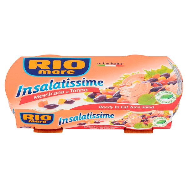 Rio Mare Insalatissime Messicana e Tonno Gotowe danie z warzyw i tuńczyka 2 x 160 g