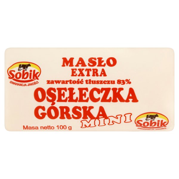 Sobik Masło ekstra osełeczka górska mini 100 g