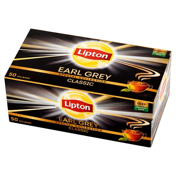 Lipton Earl Grey Classic Herbata czarna 75 g (50 torebek)