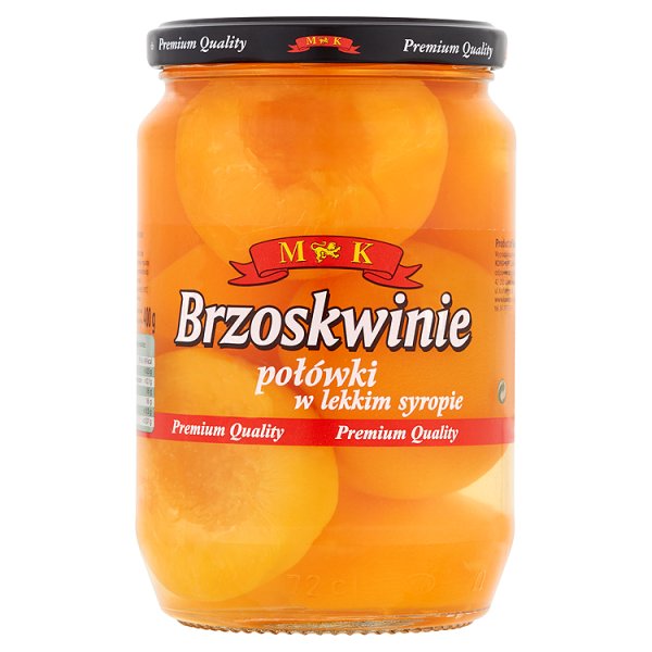 MK Brzoskwinie połówki w lekkim syropie 680 g