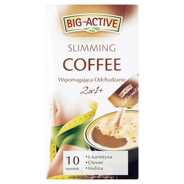 Big-Active La Karnita Slimming Coffee 2w1+ Rozpuszczalny napój kawowy 120 g (10 x 12 g)