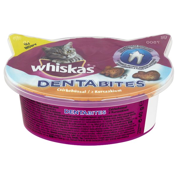 Whiskas Dentabites z kurczakiem Karma uzupełniająca 40 g