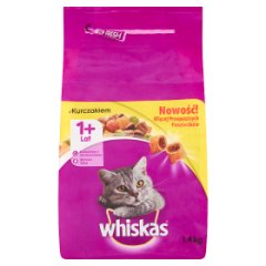 Whiskas z kurczakiem Karma pełnoporcjowa 1+ lat 1,4 kg