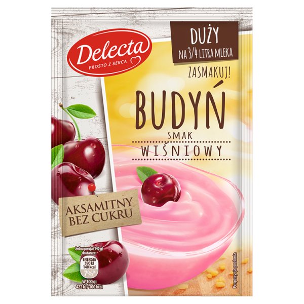 Delecta Budyń smak wiśniowy 64 g