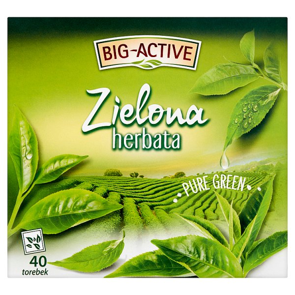 Big-Active Zielona herbata Pure Green 72 g (40 x 1,8 g)