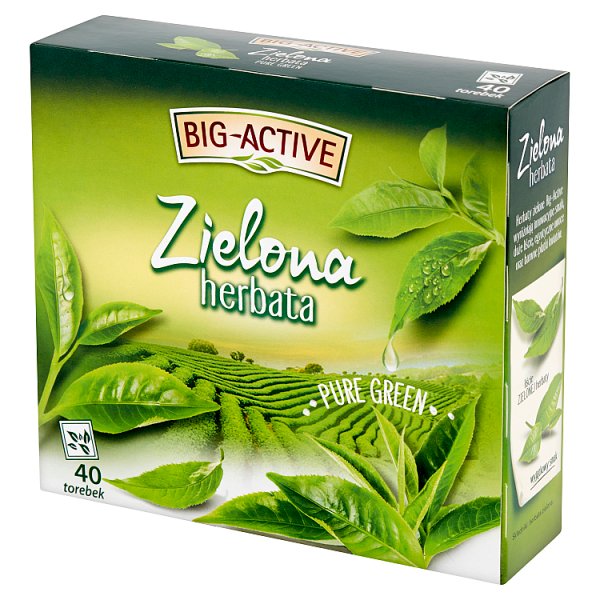 Big-Active Zielona herbata Pure Green 72 g (40 x 1,8 g)