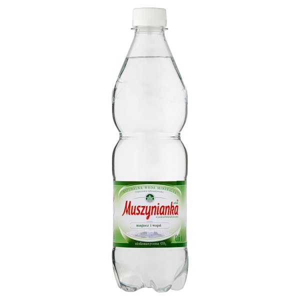 Muszynianka plus Naturalna woda mineralna wysokozmineralizowana niskonasycona CO2 0,6 l