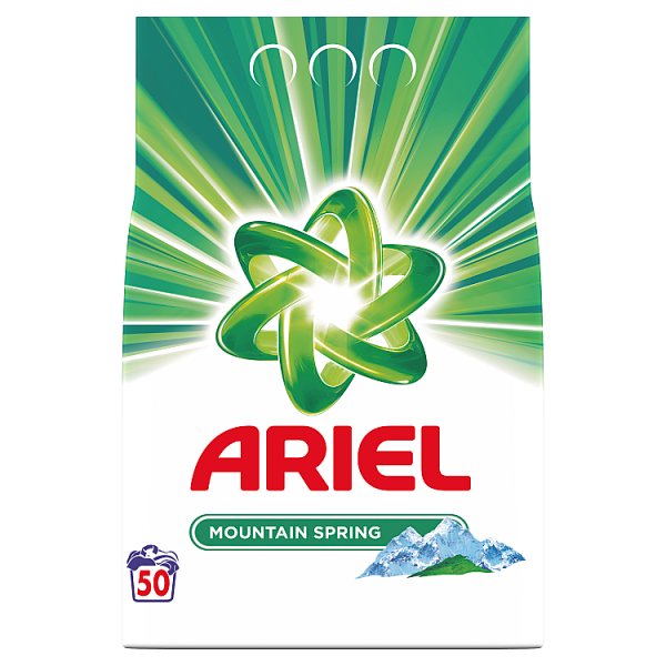 Ariel Mountain Spring Proszek do prania 3750 g, 50 prań 
