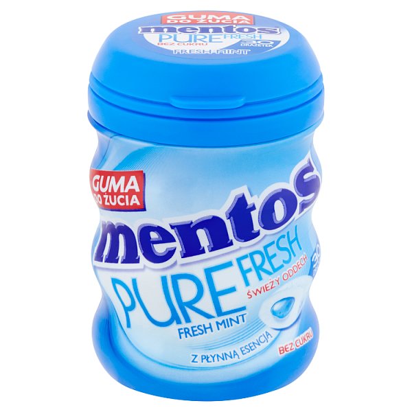 Mentos Pure Fresh Fresh Mint Guma do żucia bez cukru 60 g (30 sztuk)