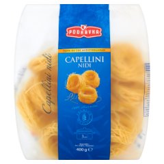 Podravka Smak kuchni śródziemnomorskiej Capellini Nidi Makaron Gniazda nitki 400 g