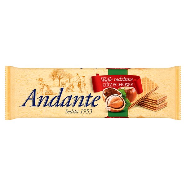 Andante Wafle rodzinne orzechowe 130 g