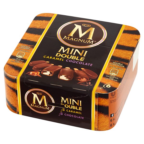 Magnum Mini Double Caramel Chocolate Lody 360 ml (6 sztuk)