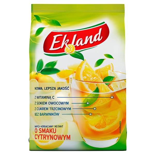 Ekland Napój herbaciany instant o smaku cytrynowym 300 g