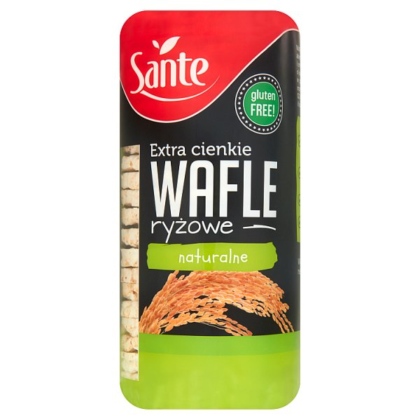 Sante Extra cienkie wafle ryżowe naturalne 110 g