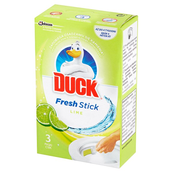 Duck Fresh Stick Lime Żelowe paski do toalet 27 g (3 x 9 g)