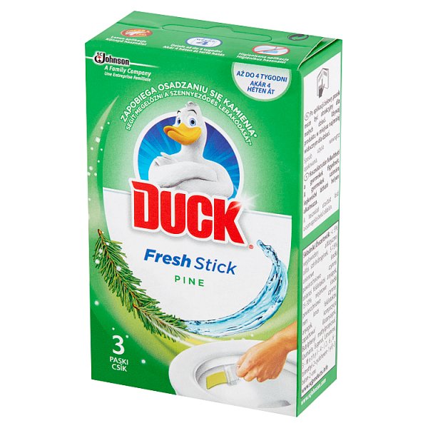 Duck Fresh Stick Pine Żelowe paski do toalet 27 g (3 x 9 g)