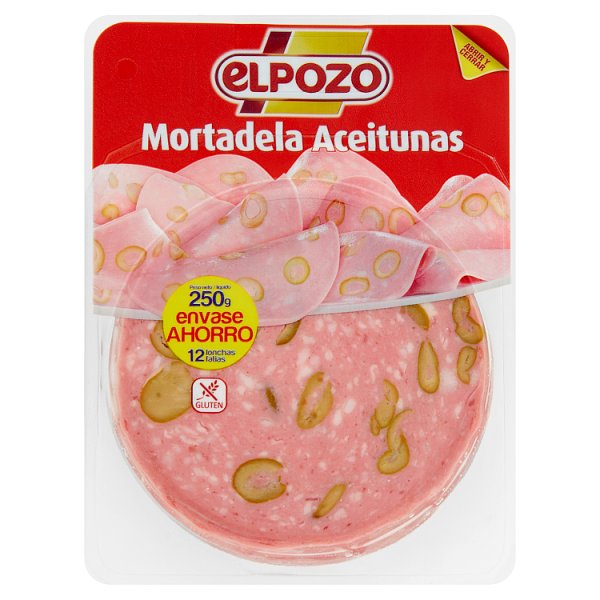 Elpozo Mortadela z oliwkami plastry 250 g