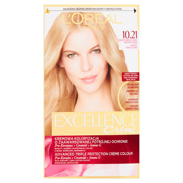 L&#039;Oreal Paris Excellence Creme Farba do włosów 10.21 bardzo bardzo jasny perłowy blond