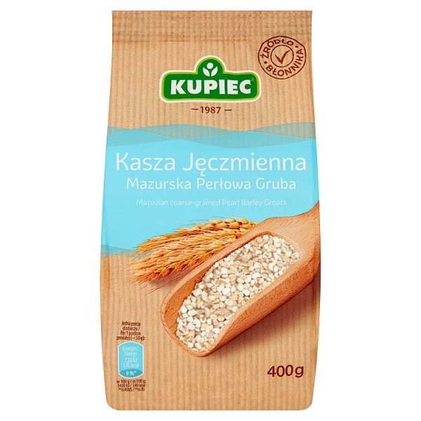 Kupiec Kasza jęczmienna mazurska perłowa gruba 400 g