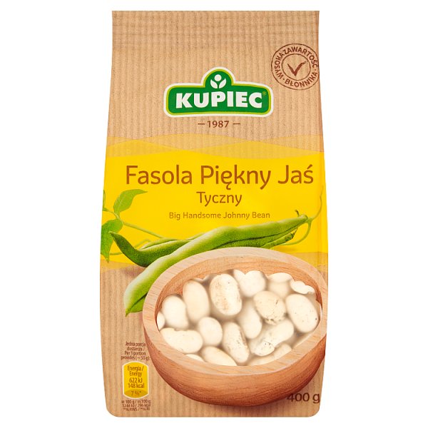 Kupiec Fasola Piękny Jaś tyczny 400 g