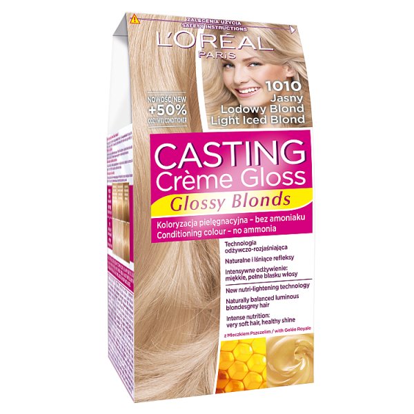 L&#039;Oreal Paris Casting Creme Gloss Farba do włosów 1010 jasny lodowy blond