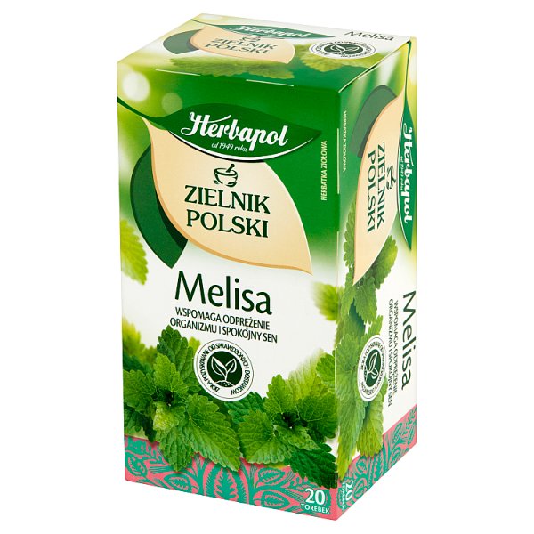 Herbapol Zielnik Polski Herbatka ziołowa melisa 40 g (20 x 2 g)