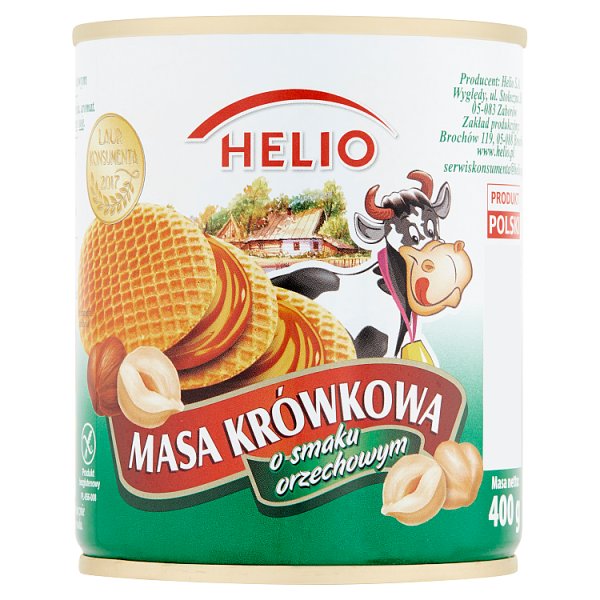 Helio Masa krówkowa o smaku orzechowym 400 g