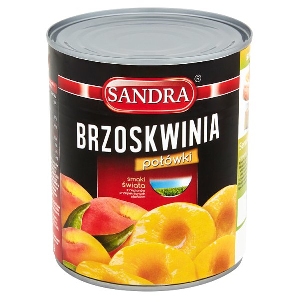 Sandra Brzoskwinie połówki 820 g