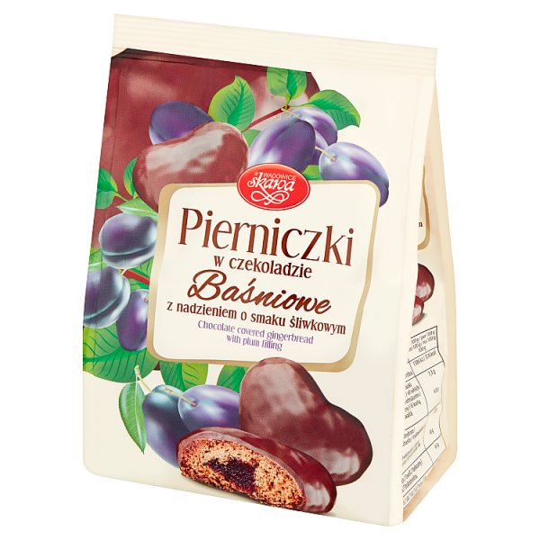 Wadowice Skawa Pierniczki w czekoladzie baśniowe z nadzieniem o smaku śliwkowym 150 g