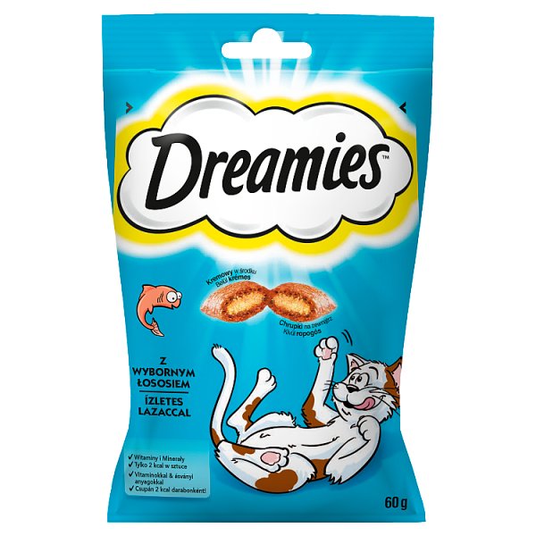 Dreamies Karma uzupełniająca z wybornym łososiem 60 g