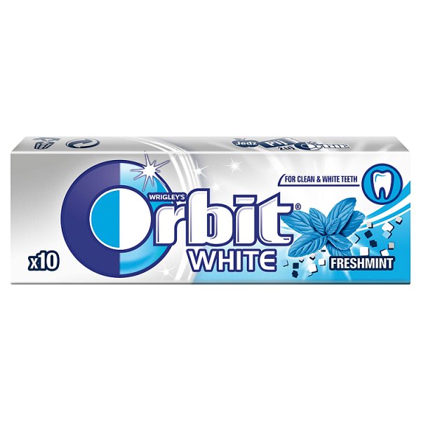 Orbit White Freshmint Guma do żucia bez cukru 14 g (10 drażetek)