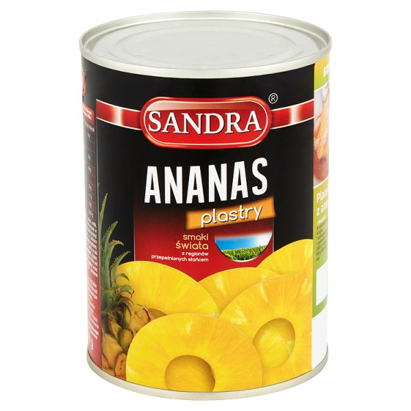 Sandra Ananas plastry 565 g