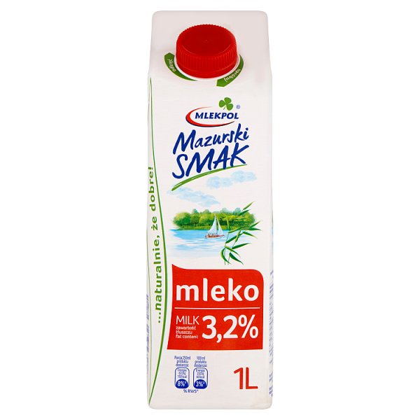 Mlekpol Mazurski Smak Mleko 3,2% 1 l