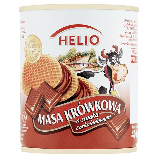 Helio Masa krówkowa o smaku czekoladowym 400 g
