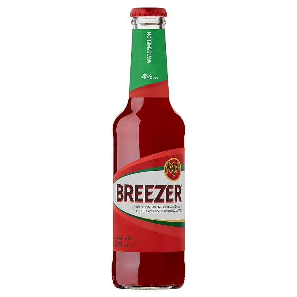 Bacardi Breezer Watermelon Napój alkoholowy na bazie rumu 275 ml