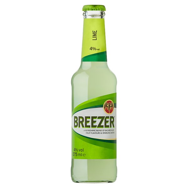 Bacardi Breezer Lime Napój alkoholowy na bazie rumu 275 ml