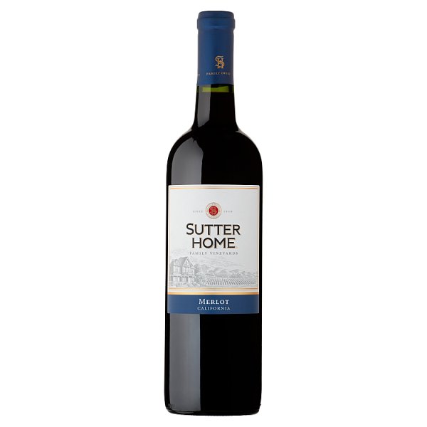Sutter Home Merlot Wino czerwone wytrawne kalifornijskie 750 ml