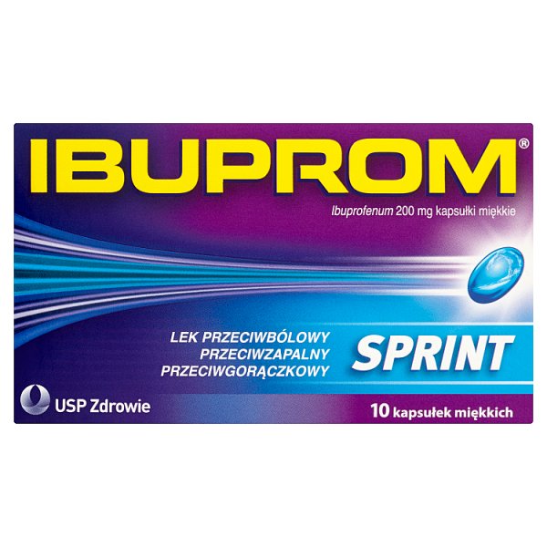 Ibuprom Sprint 200 mg Kapsułki miękkie 10 kapsułek