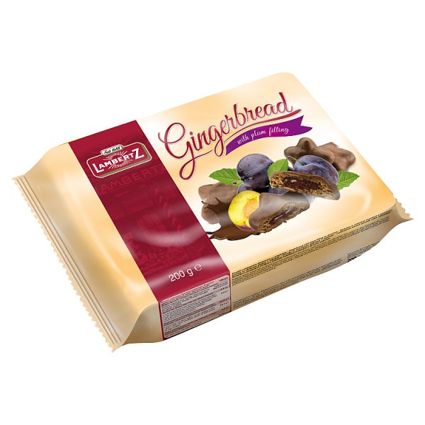 Lambertz Pierniki w czekoladzie z nadzieniem śliwkowym 250 g