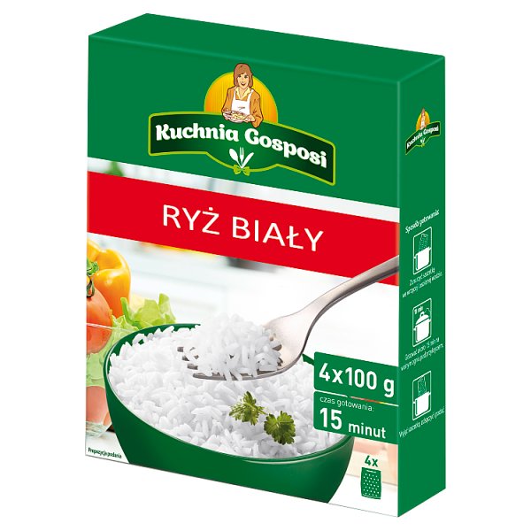 Kuchnia Gosposi Ryż biały 400 g (4 torebki)