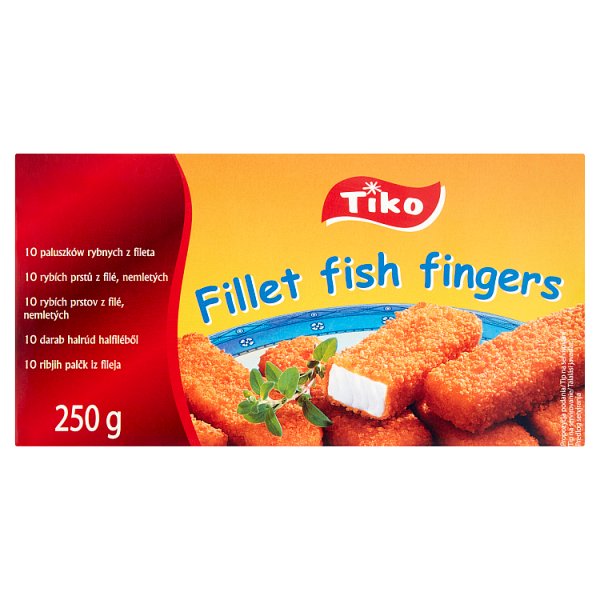 Tiko Paluszki rybne z fileta 250 g (10 sztuk)